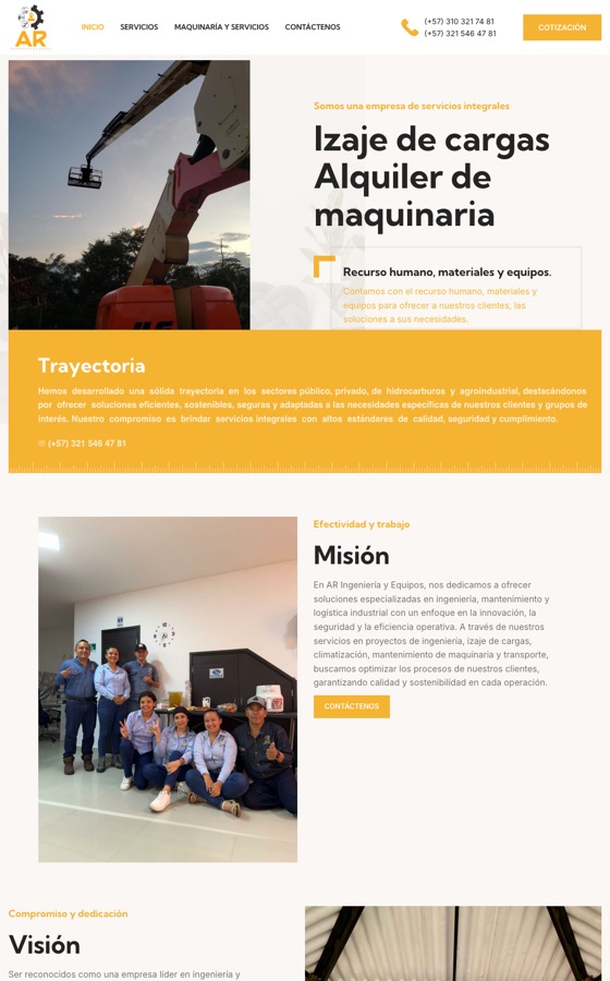 aringenieriayequipos.com